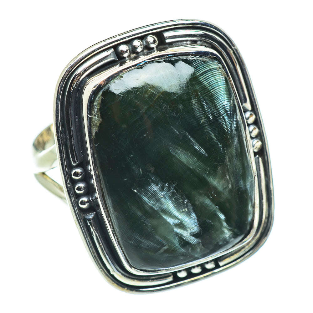 Seraphinite Rings handcrafted by Ana Silver Co - RING57786