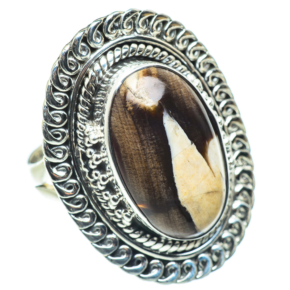 Peanut Wood Jasper Rings handcrafted by Ana Silver Co - RING57788