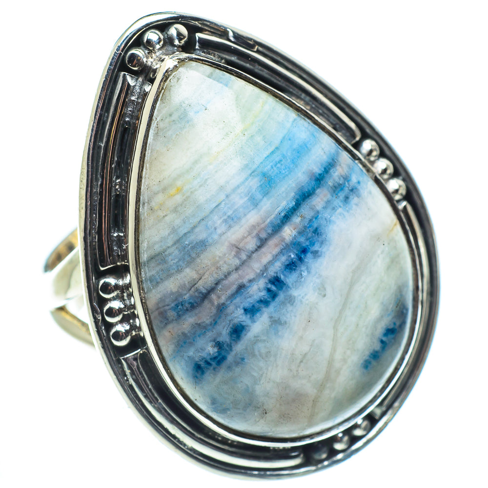 Blue Scheelite Rings handcrafted by Ana Silver Co - RING57835