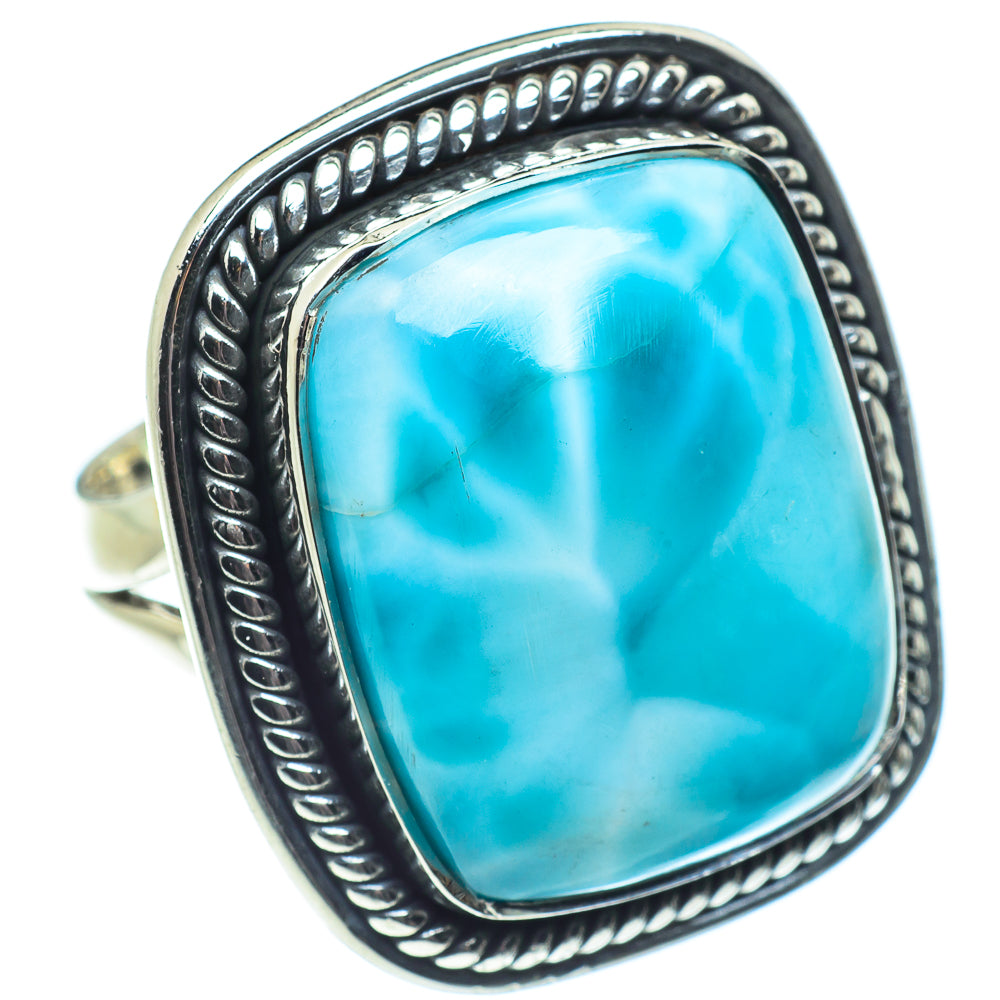 Larimar Rings handcrafted by Ana Silver Co - RING57854