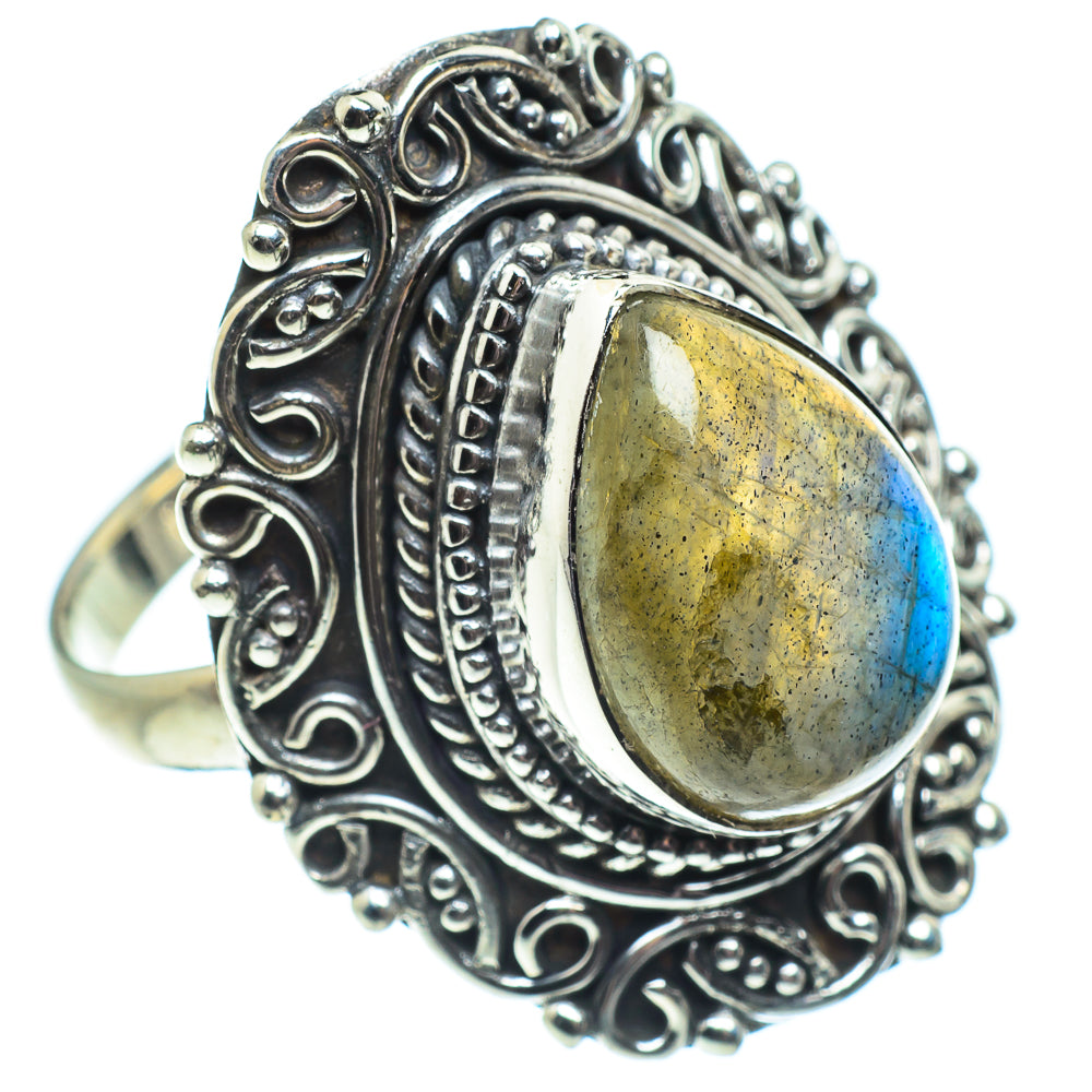 Labradorite Rings handcrafted by Ana Silver Co - RING57856