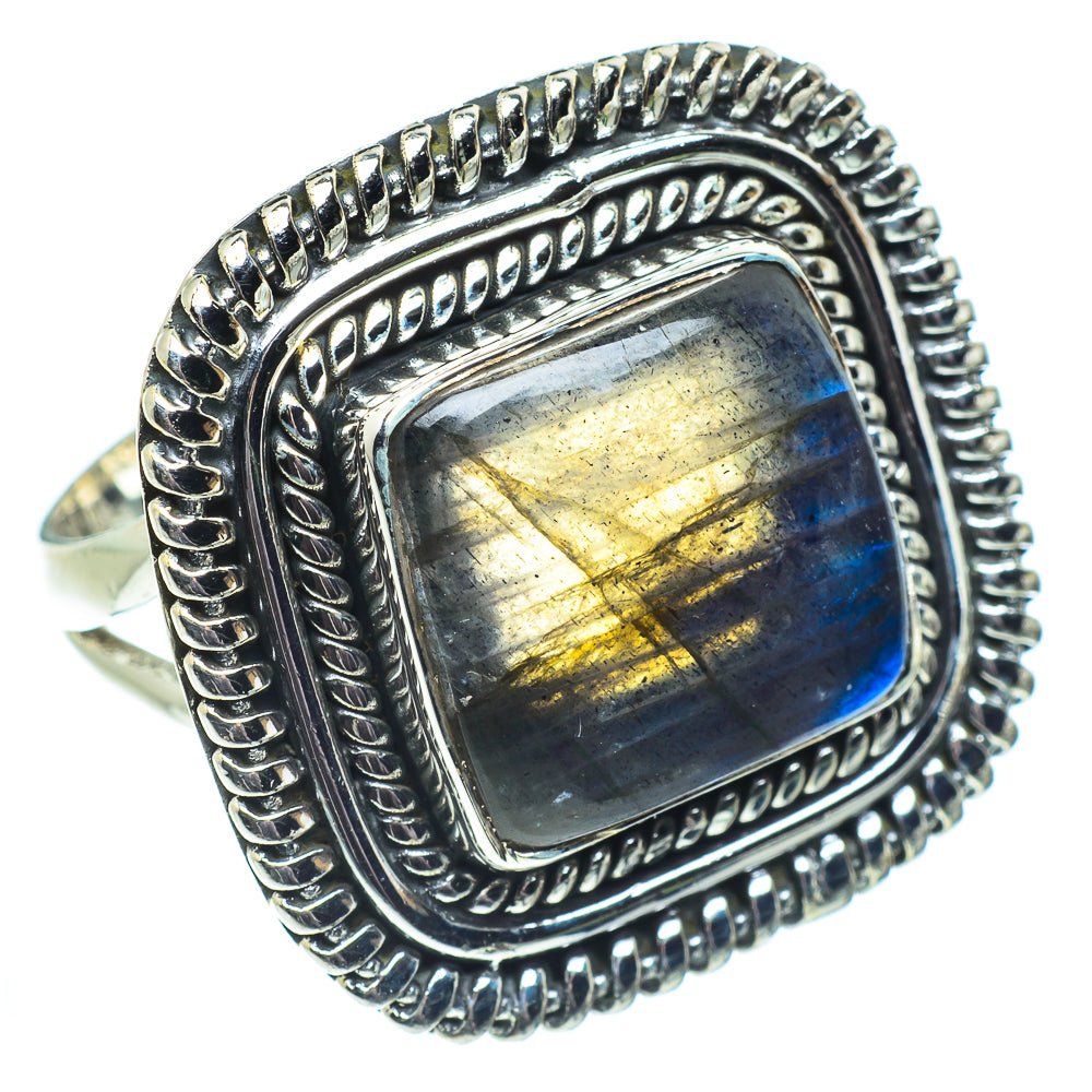 Labradorite Rings handcrafted by Ana Silver Co - RING57861