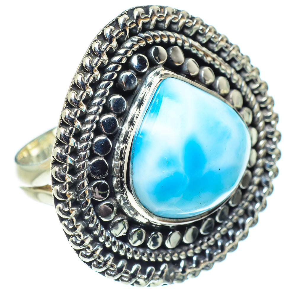 Larimar Rings handcrafted by Ana Silver Co - RING57872