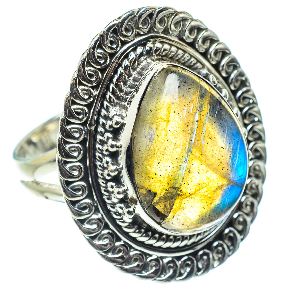 Labradorite Rings handcrafted by Ana Silver Co - RING57882
