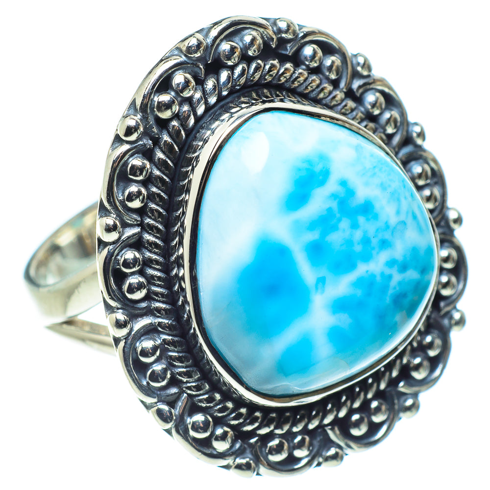 Larimar Rings handcrafted by Ana Silver Co - RING57933