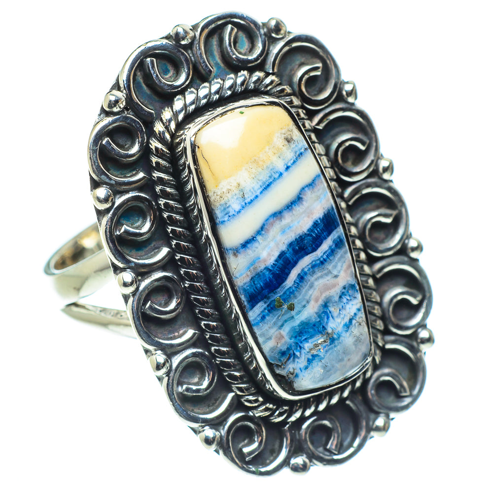 Blue Scheelite Rings handcrafted by Ana Silver Co - RING57937