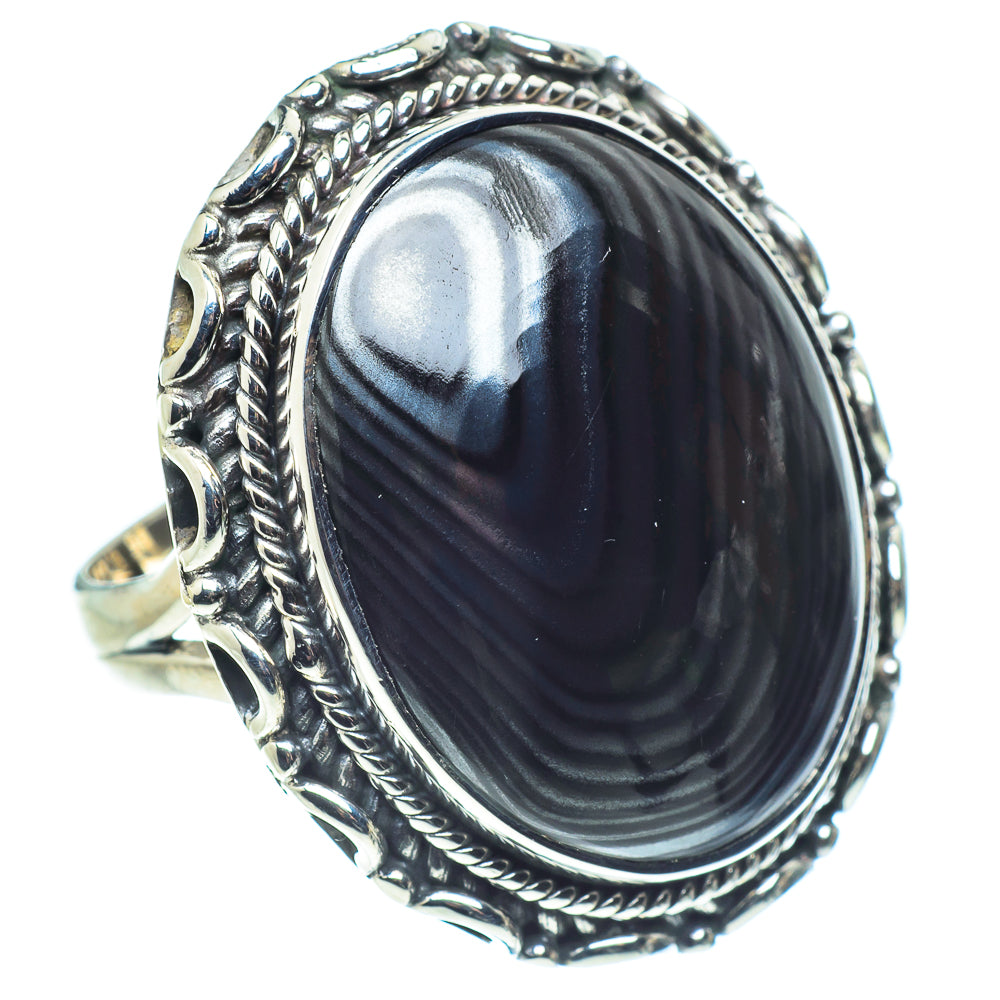 Psilomelane Rings handcrafted by Ana Silver Co - RING57938