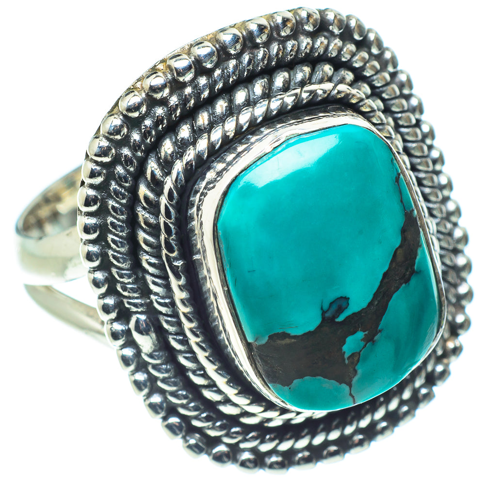 Tibetan Turquoise Rings handcrafted by Ana Silver Co - RING57983