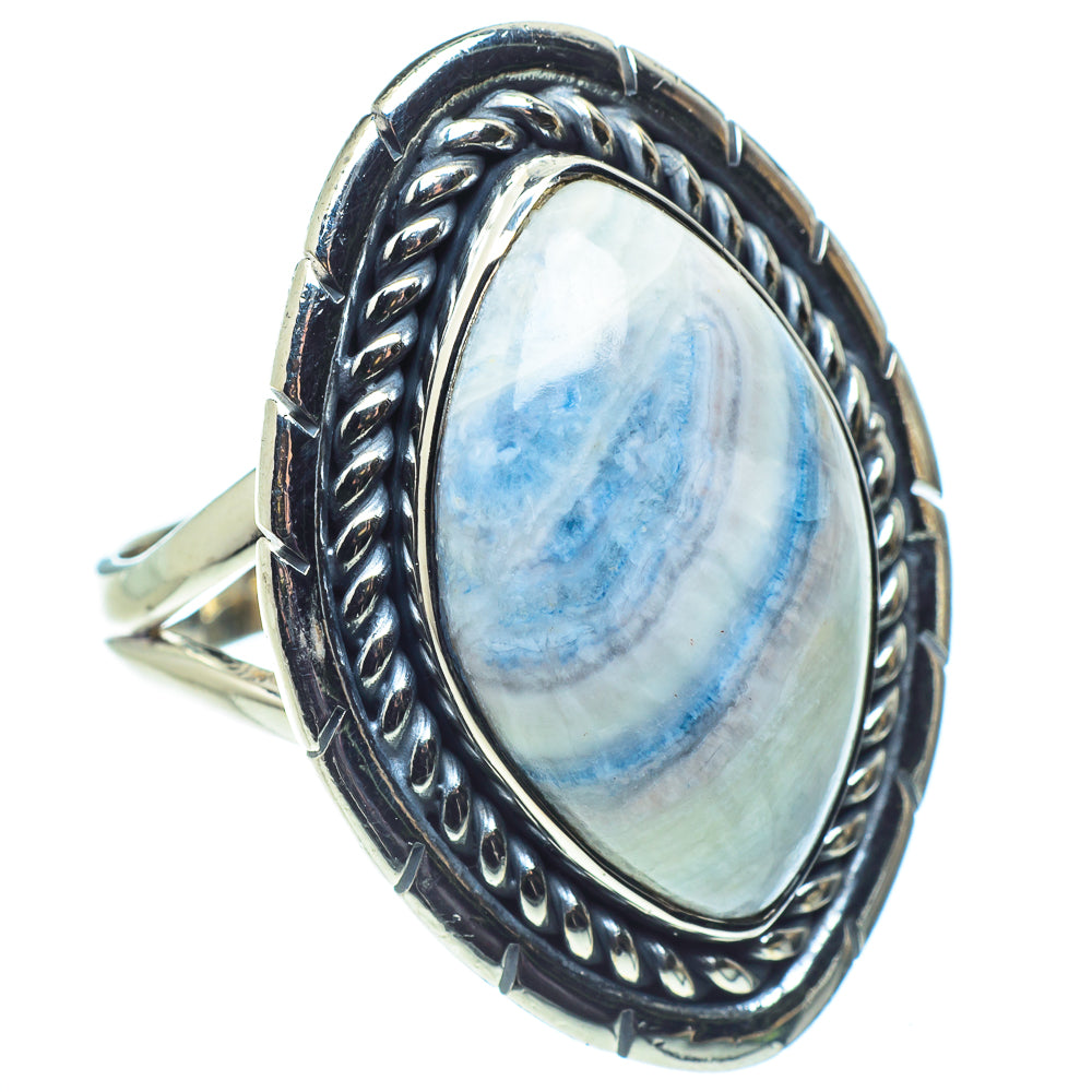 Blue Scheelite Rings handcrafted by Ana Silver Co - RING58011