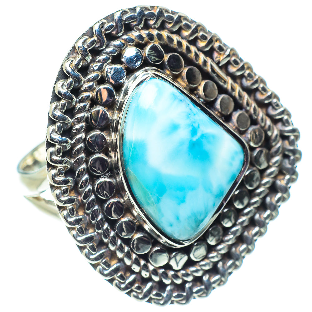 Larimar Rings handcrafted by Ana Silver Co - RING58038