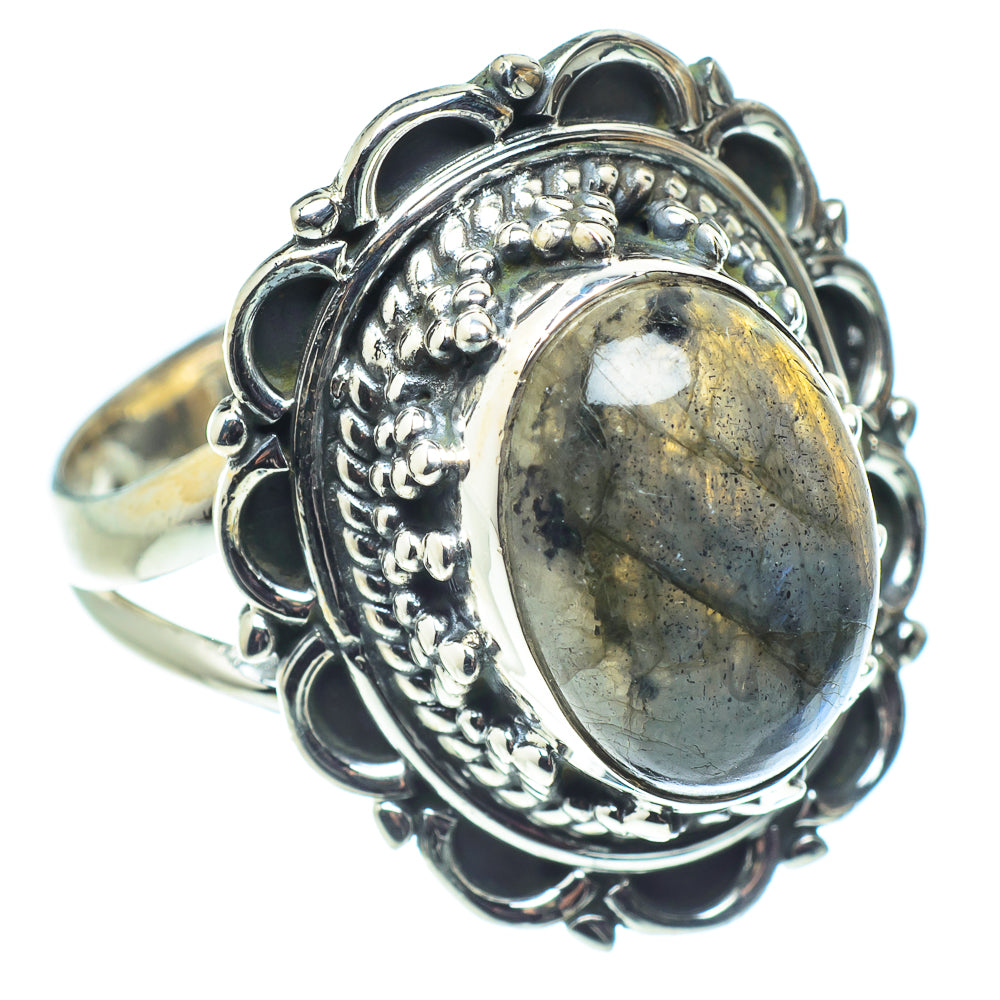 Labradorite Rings handcrafted by Ana Silver Co - RING58039