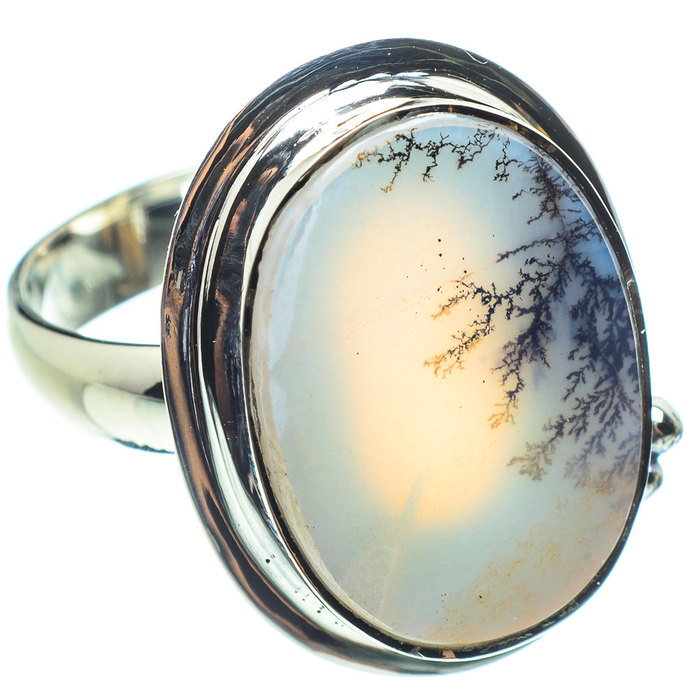 Scenic Dendritic Agate Rings handcrafted by Ana Silver Co - RING58409