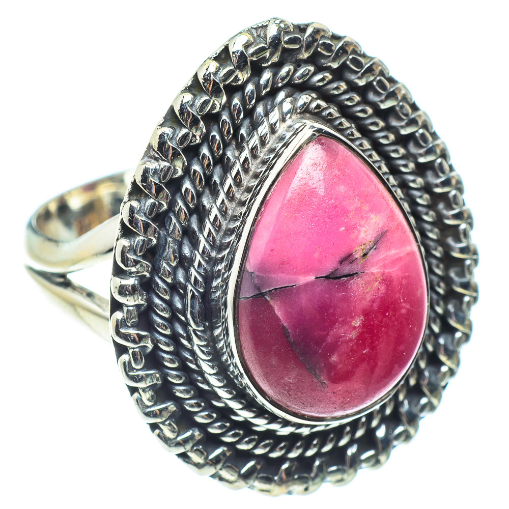 Rhodonite Rings handcrafted by Ana Silver Co - RING58426