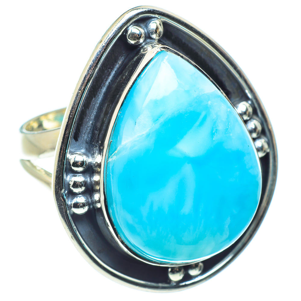 Larimar Rings handcrafted by Ana Silver Co - RING58450