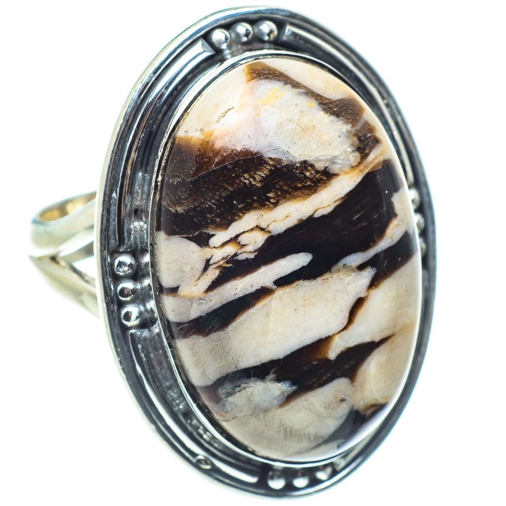 Peanut Wood Jasper Rings handcrafted by Ana Silver Co - RING58461