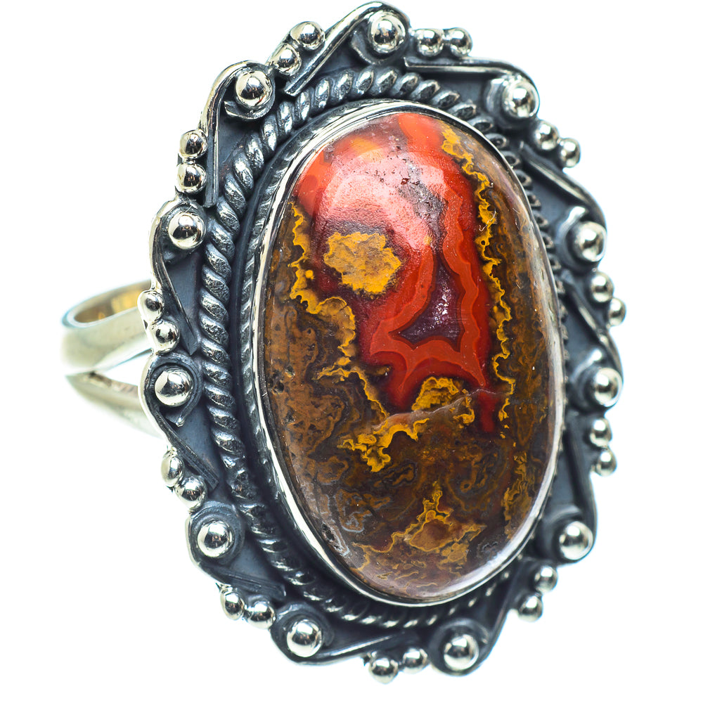 Moroccan Agate Rings handcrafted by Ana Silver Co - RING58489
