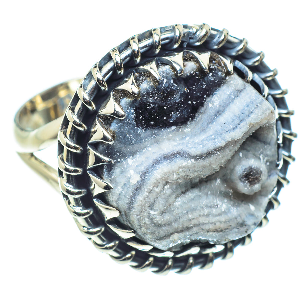 Desert Druzy Rings handcrafted by Ana Silver Co - RING58586