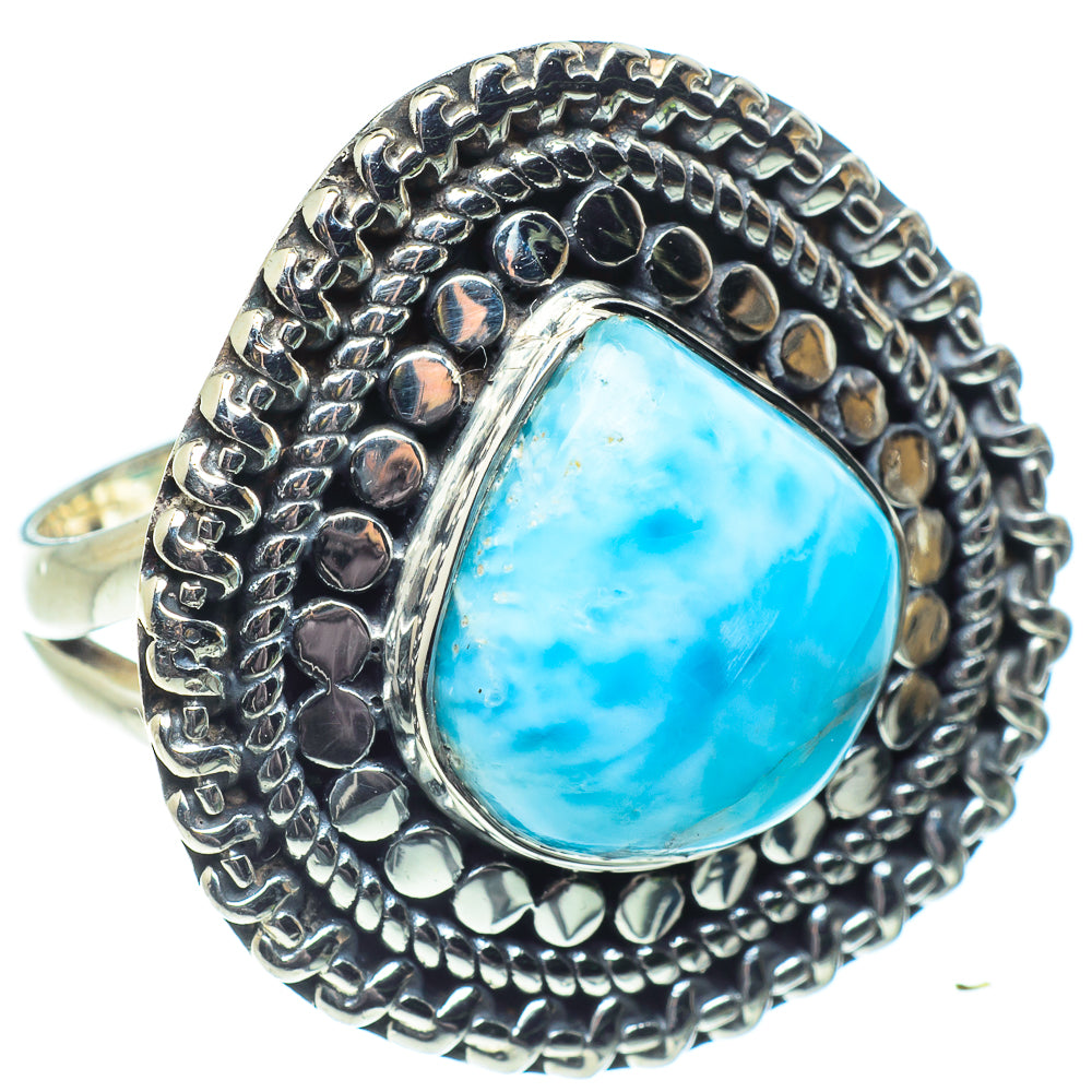 Larimar Rings handcrafted by Ana Silver Co - RING58655