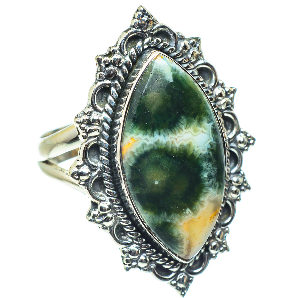 Ocean Jasper Rings handcrafted by Ana Silver Co - RING58716