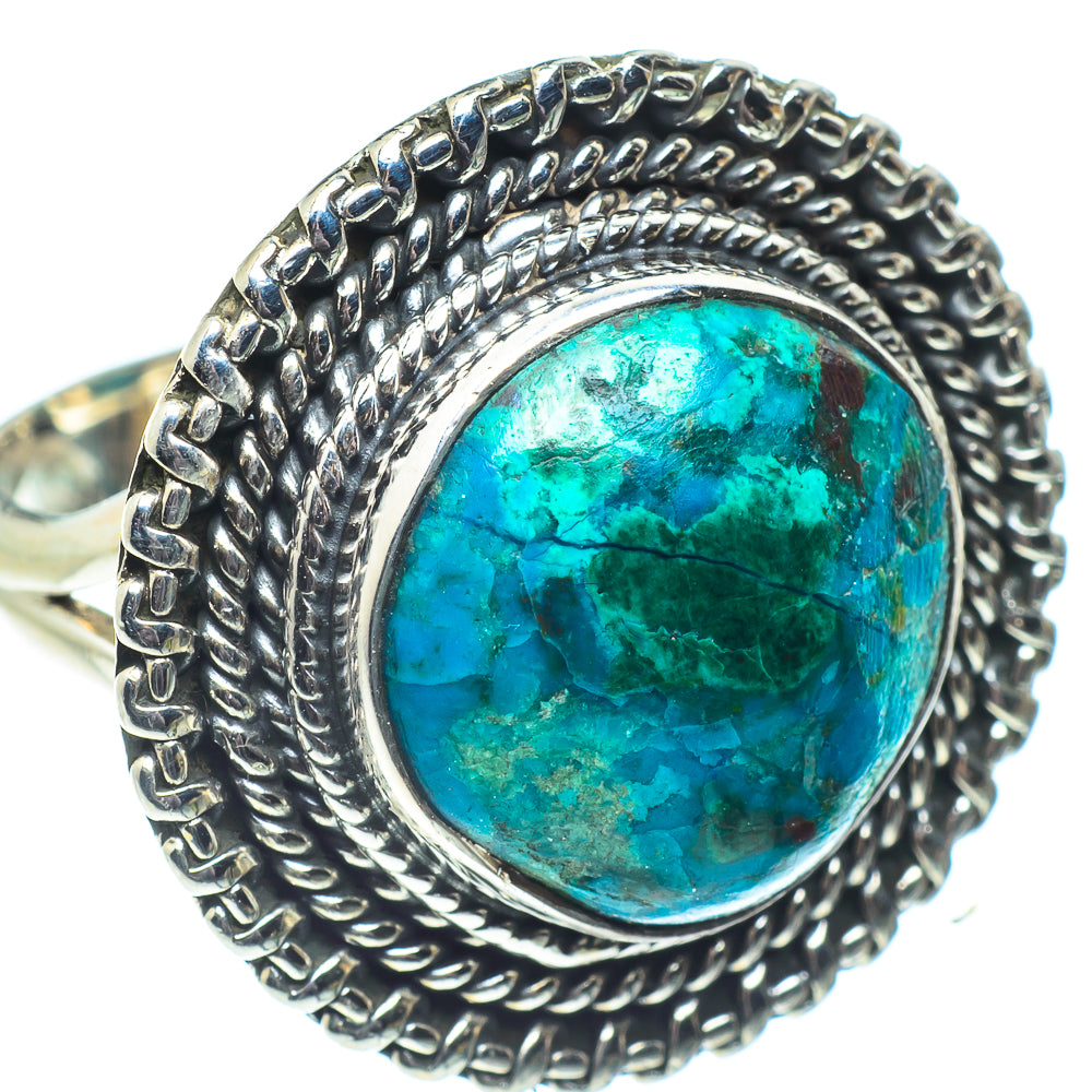Chrysocolla Rings handcrafted by Ana Silver Co - RING58717
