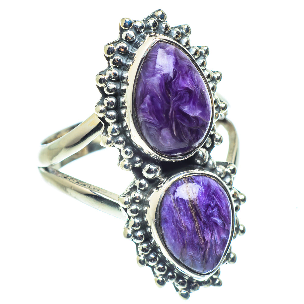 Charoite Rings handcrafted by Ana Silver Co - RING58758