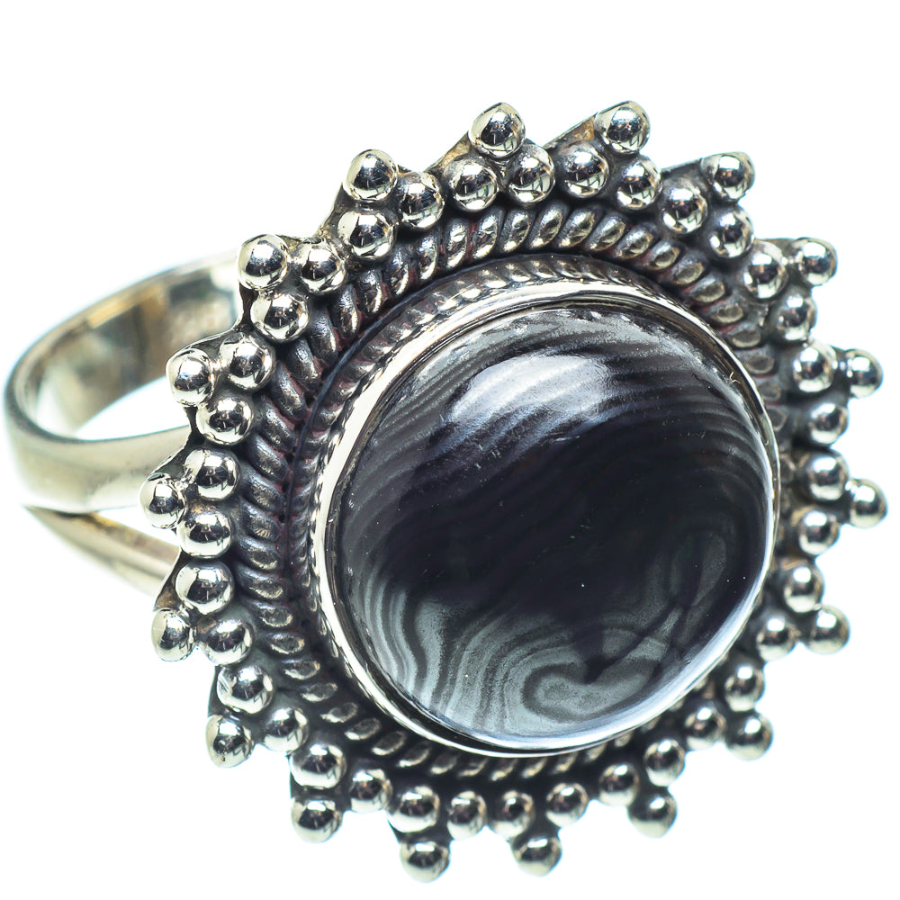 Psilomelane Rings handcrafted by Ana Silver Co - RING58763