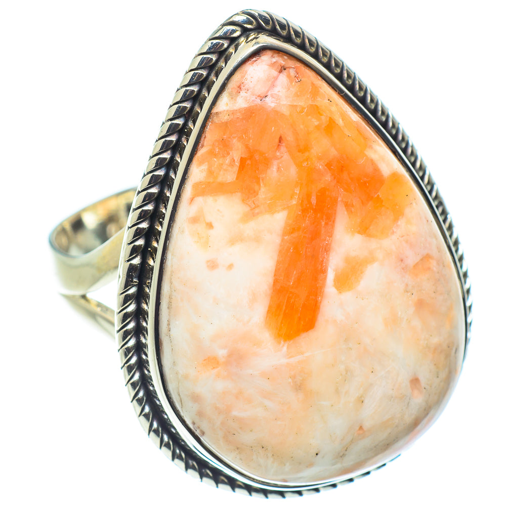 Scolecite Rings handcrafted by Ana Silver Co - RING58819