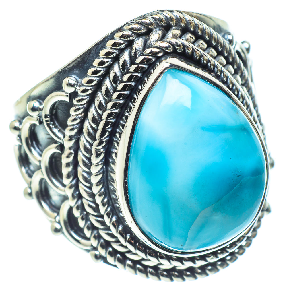 Larimar Rings handcrafted by Ana Silver Co - RING58854