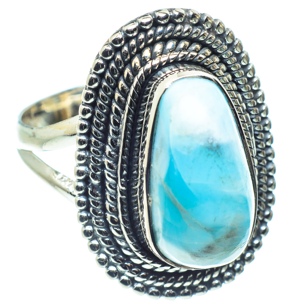 Larimar Rings handcrafted by Ana Silver Co - RING58863