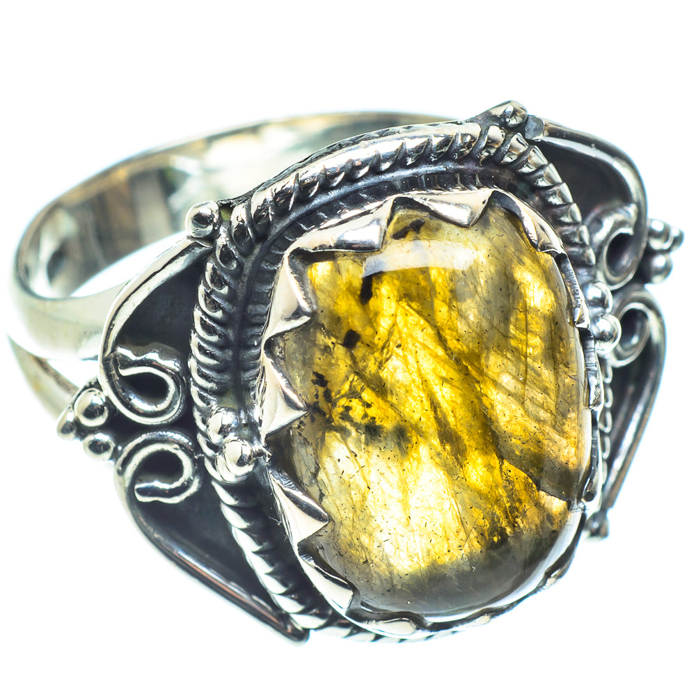 Labradorite Rings handcrafted by Ana Silver Co - RING58877