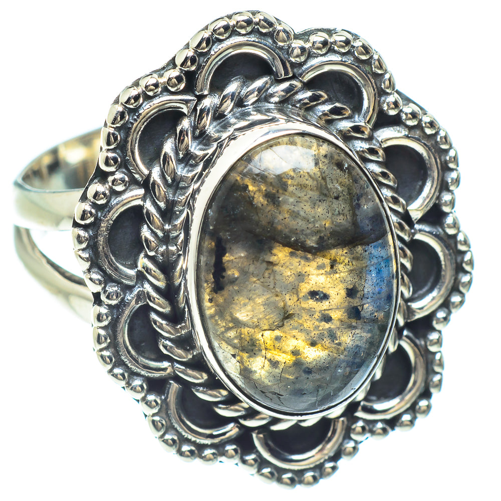 Labradorite Rings handcrafted by Ana Silver Co - RING58979