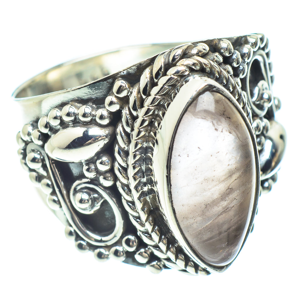 Rose Quartz Rings handcrafted by Ana Silver Co - RING59005