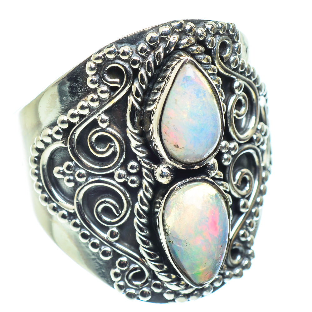 Ethiopian Opal Rings handcrafted by Ana Silver Co - RING59019