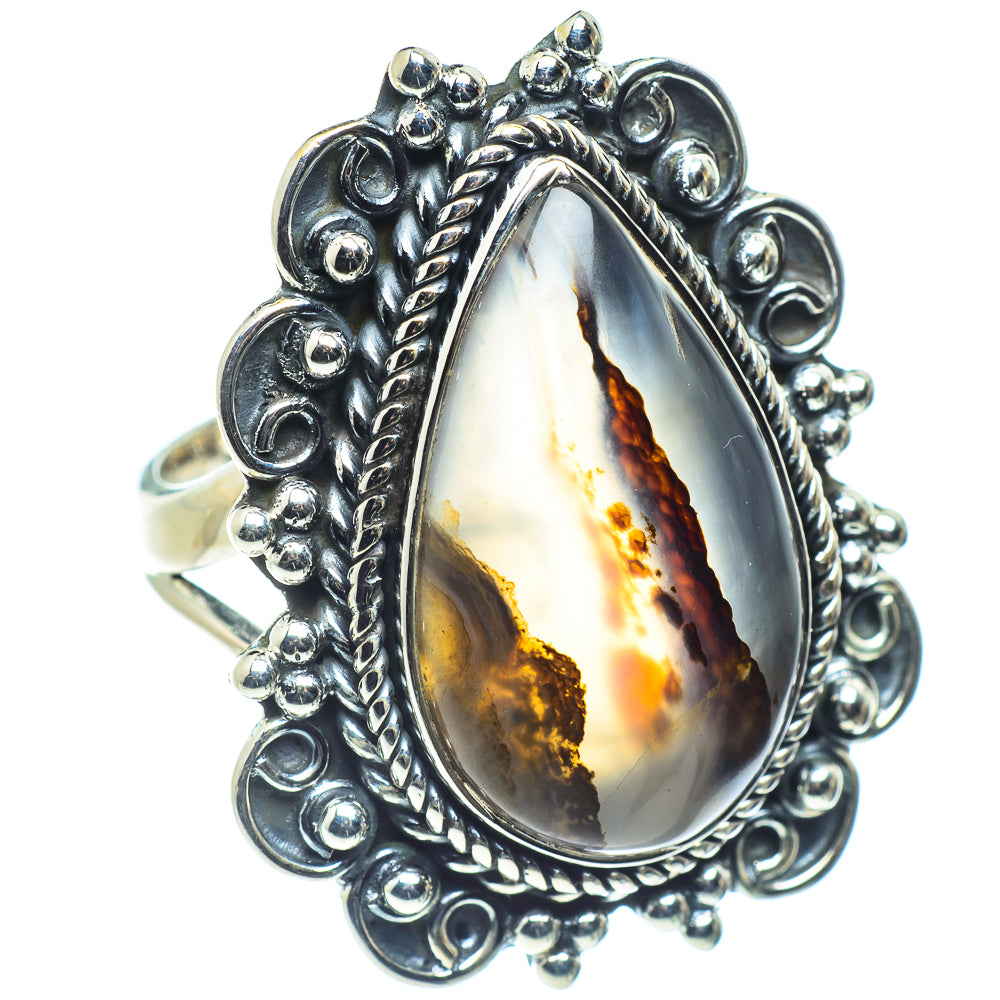 Montana Agate Rings handcrafted by Ana Silver Co - RING59053