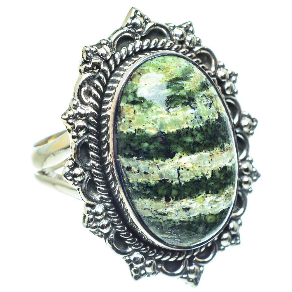 Lizard Jasper Rings handcrafted by Ana Silver Co - RING59056