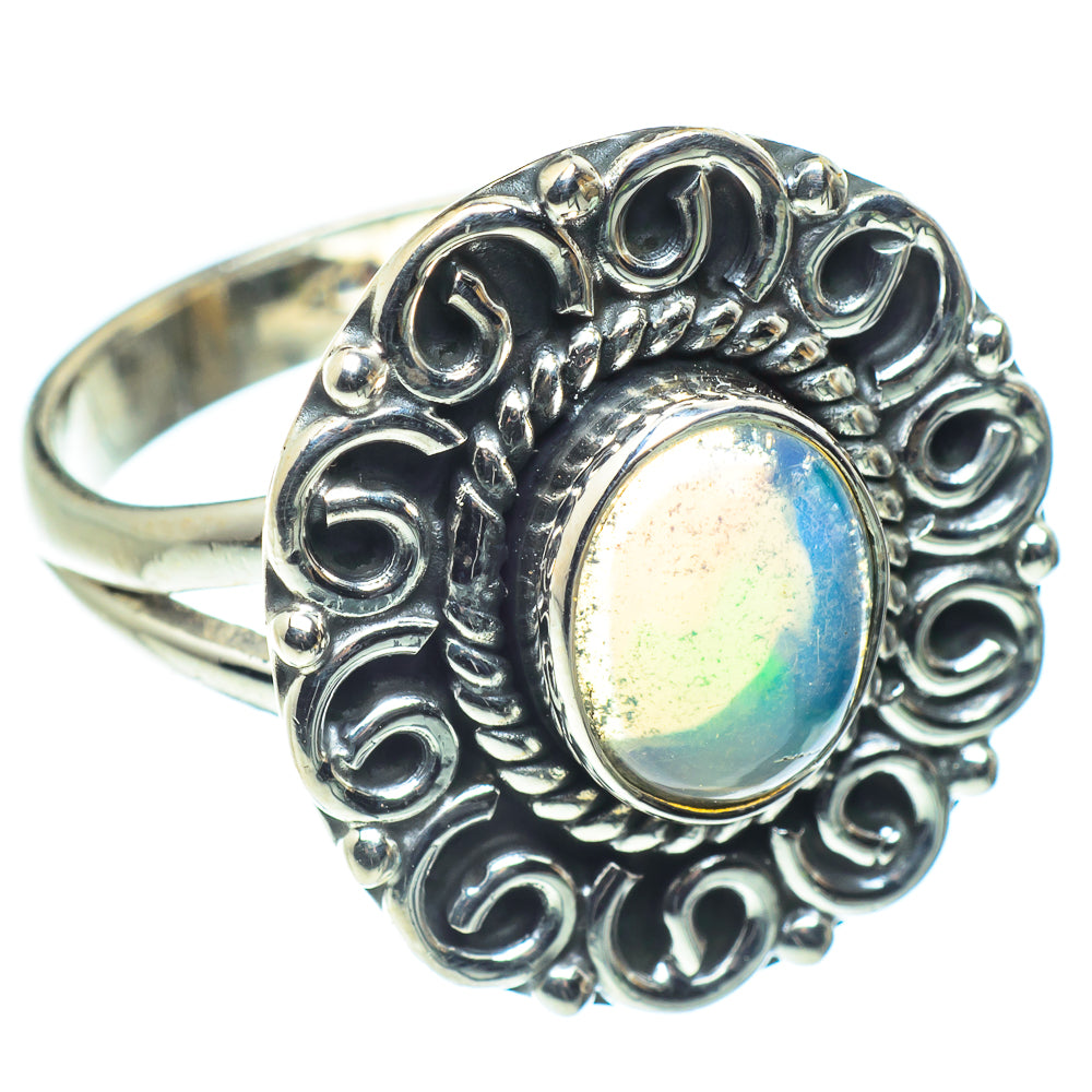 Ethiopian Opal Rings handcrafted by Ana Silver Co - RING59072