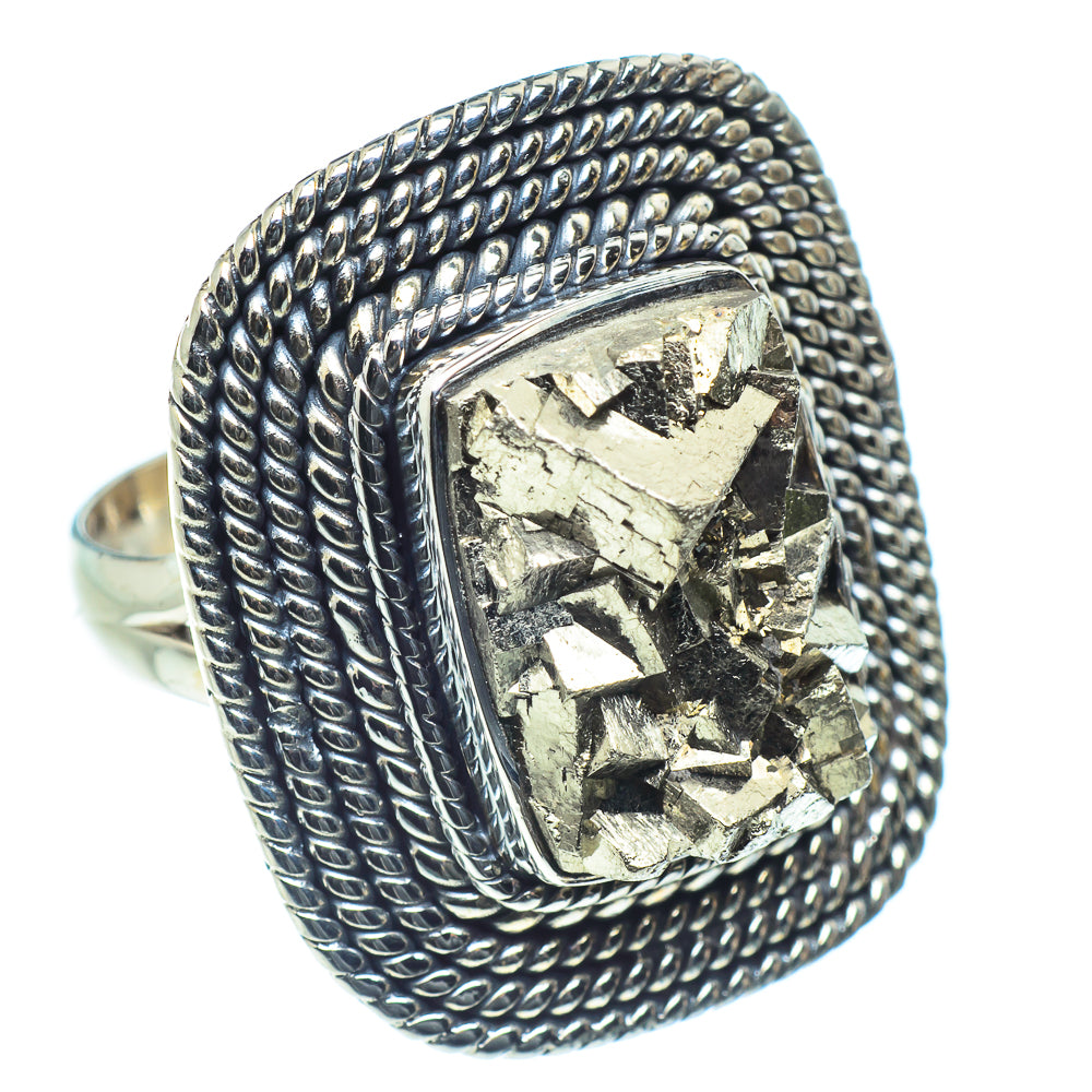 Pyrite Rings handcrafted by Ana Silver Co - RING59106