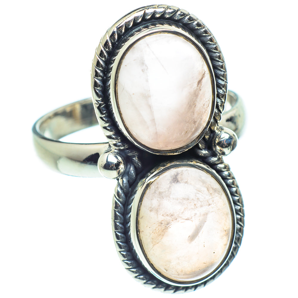 Rose Quartz Rings handcrafted by Ana Silver Co - RING59119