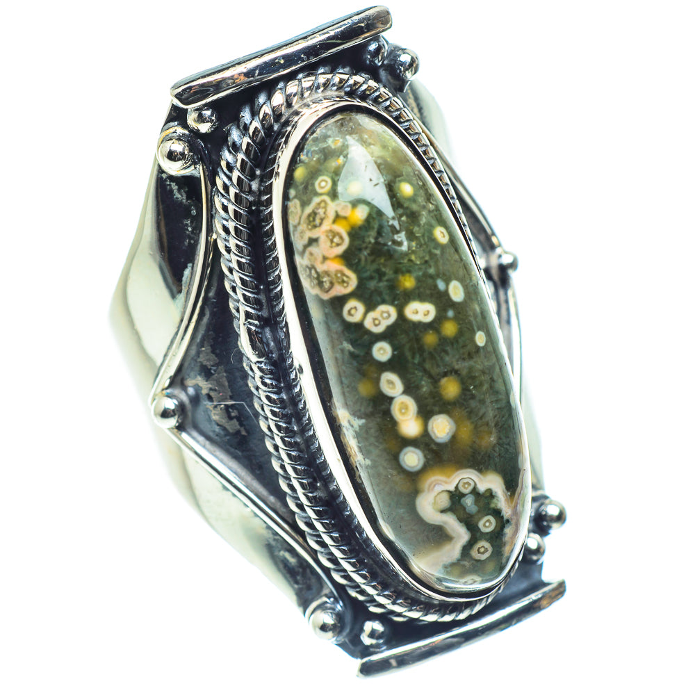 Ocean Jasper Rings handcrafted by Ana Silver Co - RING59156