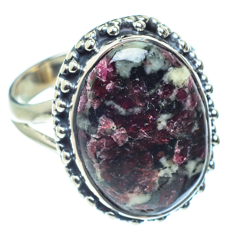 Russian Eudialyte Rings handcrafted by Ana Silver Co - RING59181