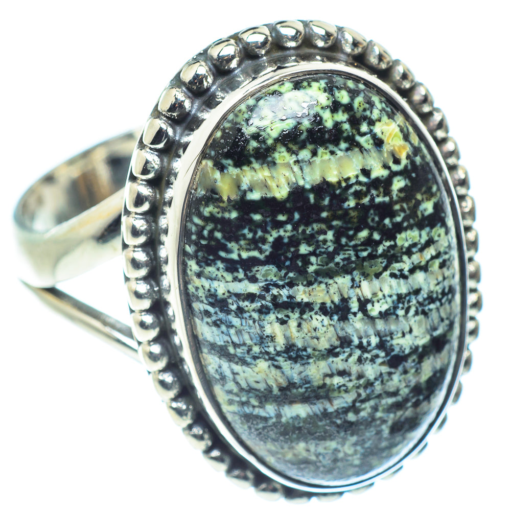 Lizard Jasper Rings handcrafted by Ana Silver Co - RING59336