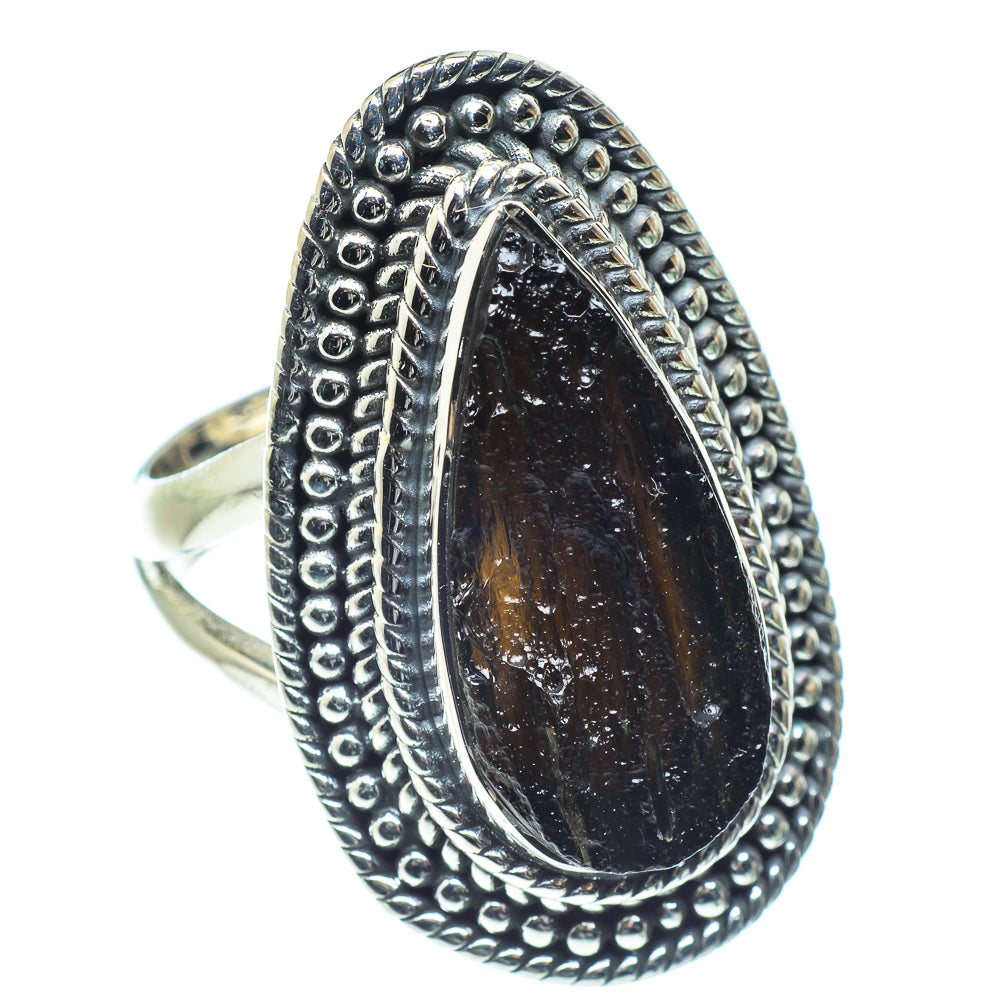 Tektite Rings handcrafted by Ana Silver Co - RING59367