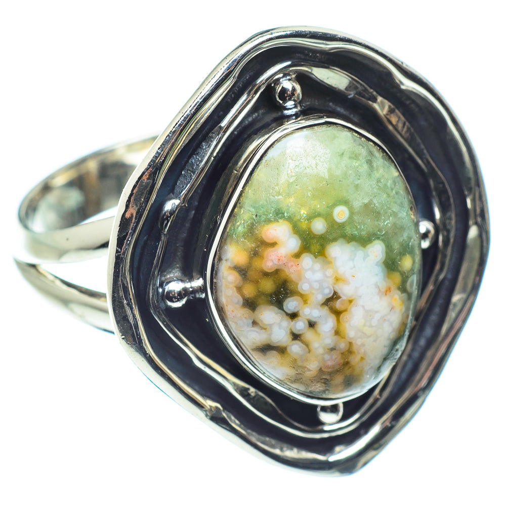 Ocean Jasper Rings handcrafted by Ana Silver Co - RING59384