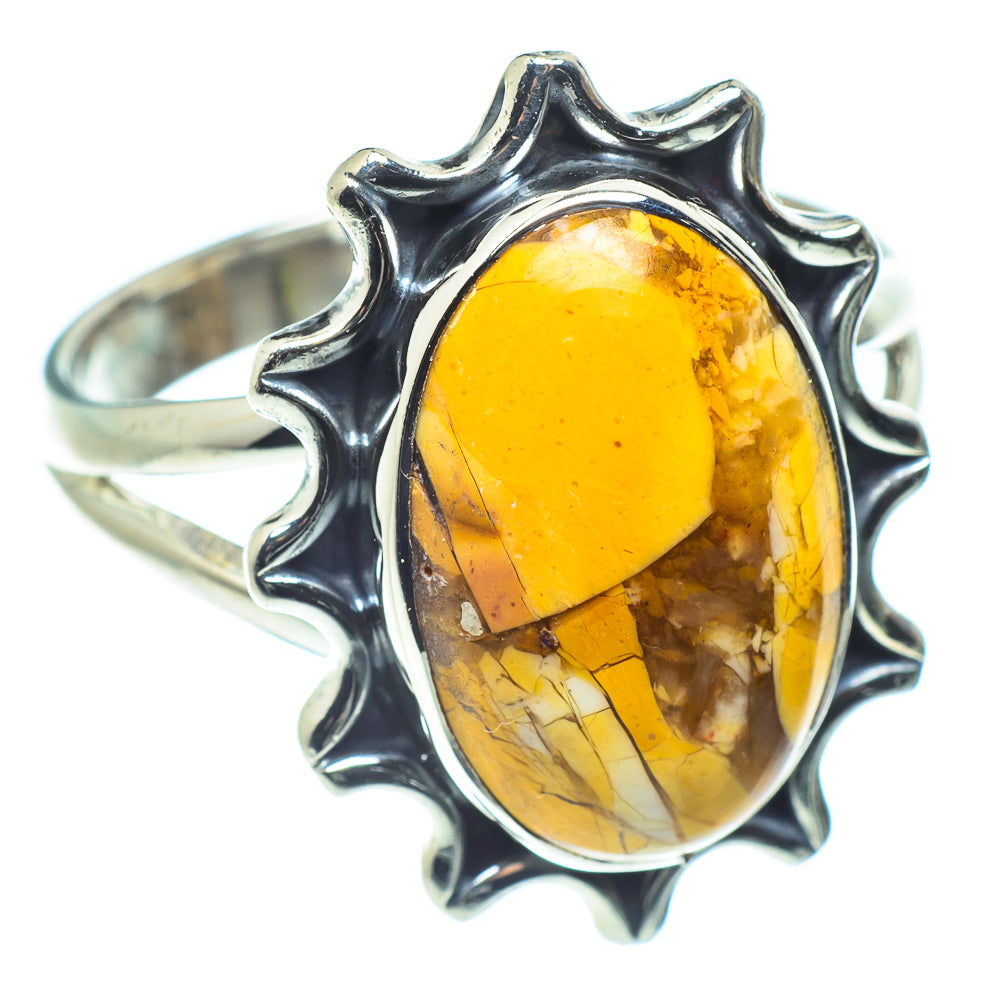 Brecciated Mookaite Rings handcrafted by Ana Silver Co - RING59432