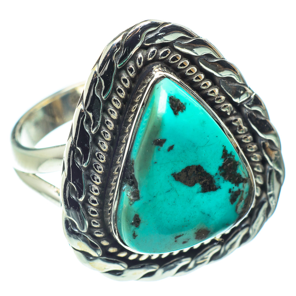 Tibetan Turquoise Rings handcrafted by Ana Silver Co - RING59440