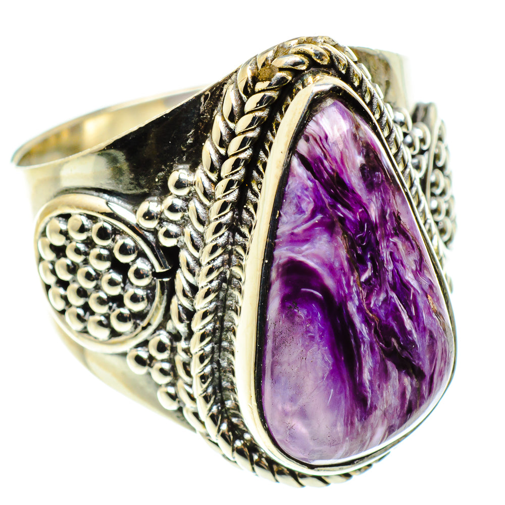 Charoite Rings handcrafted by Ana Silver Co - RING59463