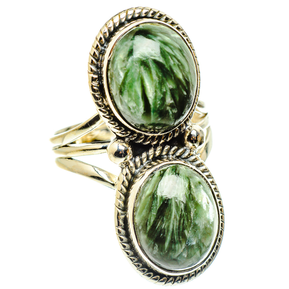 Seraphinite Rings handcrafted by Ana Silver Co - RING59482
