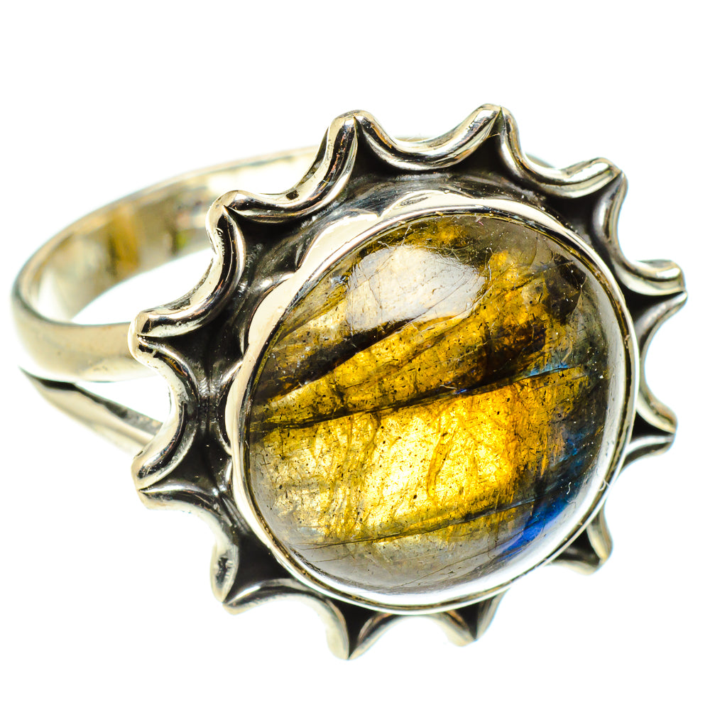 Labradorite Rings handcrafted by Ana Silver Co - RING59494