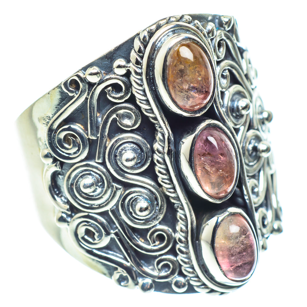 Pink Tourmaline Rings handcrafted by Ana Silver Co - RING59512
