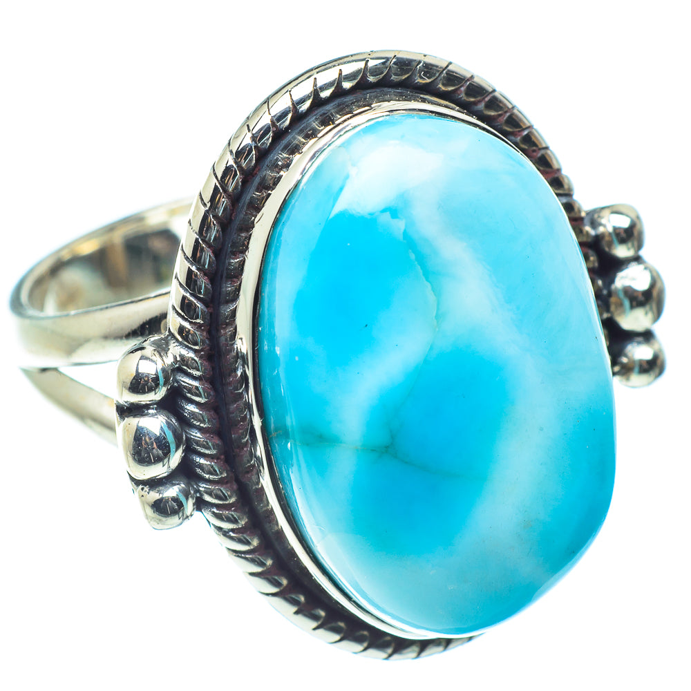 Larimar Rings handcrafted by Ana Silver Co - RING59565